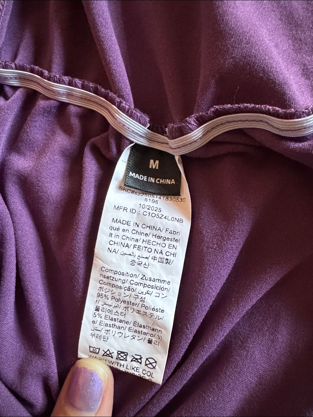 Y2K Purple One-Shoulder Floral Print Top - Picture 3 of 5